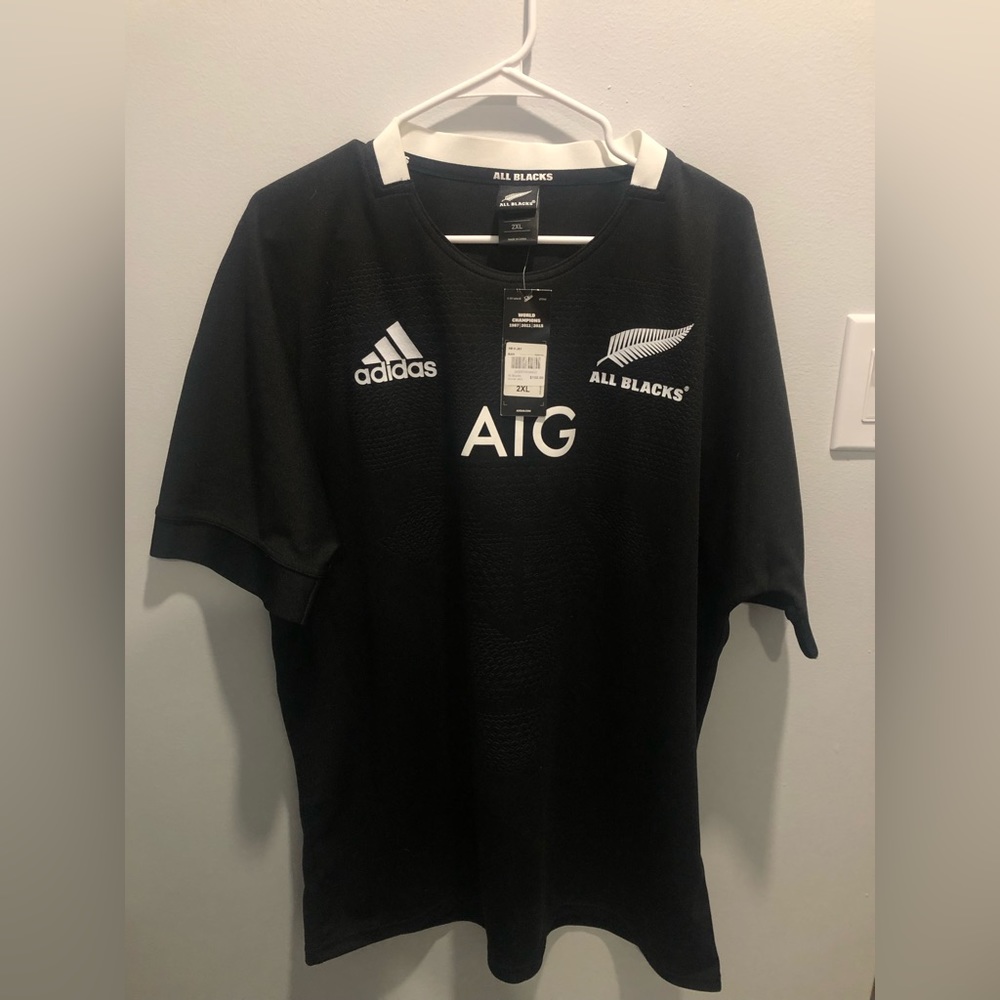 New Zealand Maori All Blacks Rugby Jersey Sz 2XL